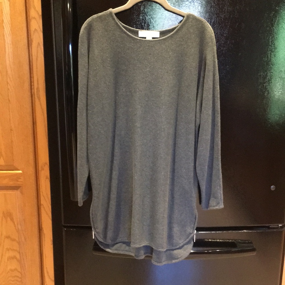 Michael Kors dark gray tunic sweater